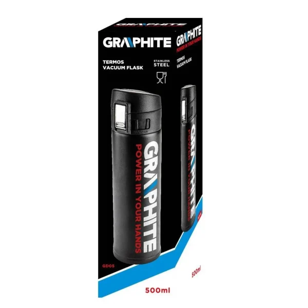 Termos, inox, 500 ml, Graphite