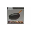 Tigaie fonta cu maner lemn, 26 cm, Perfect Home