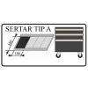 Set capete tubulare, sertar TIP A (385x150 mm) pentru dulap mobil, 1/2", 8-32 mm, 24 buc, RICHMANN EXCLUSIVE