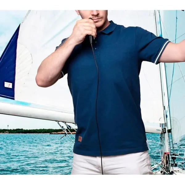 Tricou polo maneca scurta, model Denim, marimea S/48, NEO