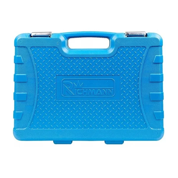 Trusa chei tubulare si varfuri, cu clichet, adaptor, 94 piese, Richmann