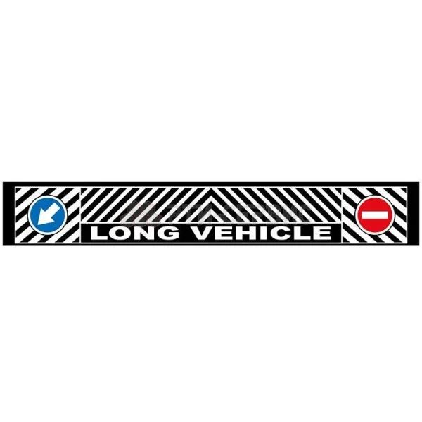 Aparatoare de noroi pentru camioane, inscriptionata, din cauciuc, dimensiune 190 x 35 cm