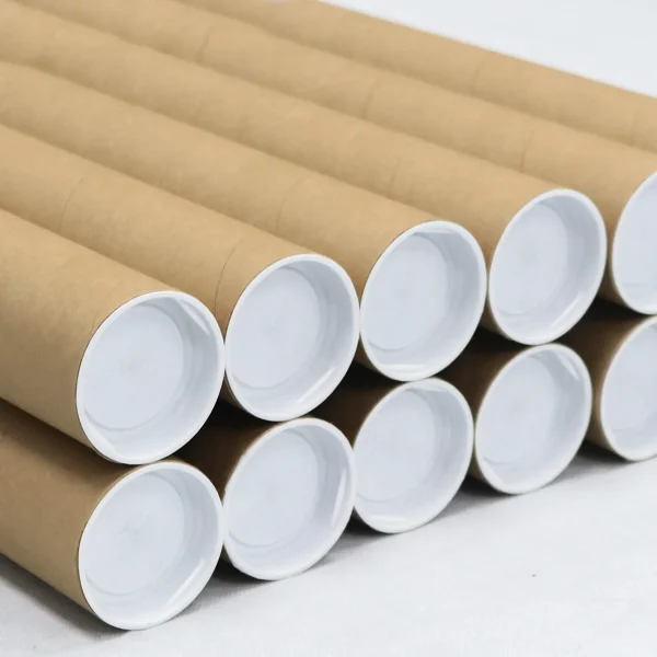 Tub din carton pentru protectie la transport folii si printuri, lungime 130 cm, diametru Ø76mm, grosime perete 4mm