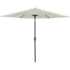 Umbrela gradina/terasa cu inclinatie, LED, manivela, Chomik, bej, 300 cm