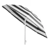 Umbrela plaja, Strend Pro, cu inclinatie, model dungi, negru si alb, 180 cm