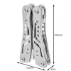 Unealta, briceag multifunctional, 13 in 1, varfuri/biti, husa, inox, 5.5x2x10.5 cm, Trizand