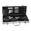 Ustensile pentru barbecue, grill, gratar, inox, trusa aluminiu, set 5 piese, 35 cm, Kaminer