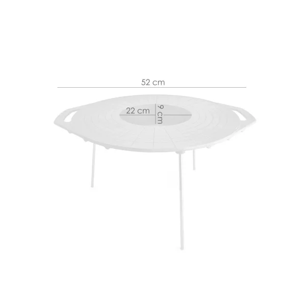 Disc pentru gratar, fonta, tip grill, cu picioare, 52 cm, Mixt Barbeque 