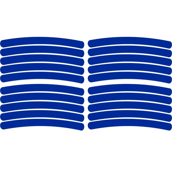 Set 20 bucati Elemente Reflectorizante "Wheel Arch" pentru autoturisme, biciclete, motociclete, atv-uri, scutere, culoare Albastra