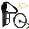 Suport pentru bicicleta cu prindere pe perete, rabatabil, metalic, culoare Neagra