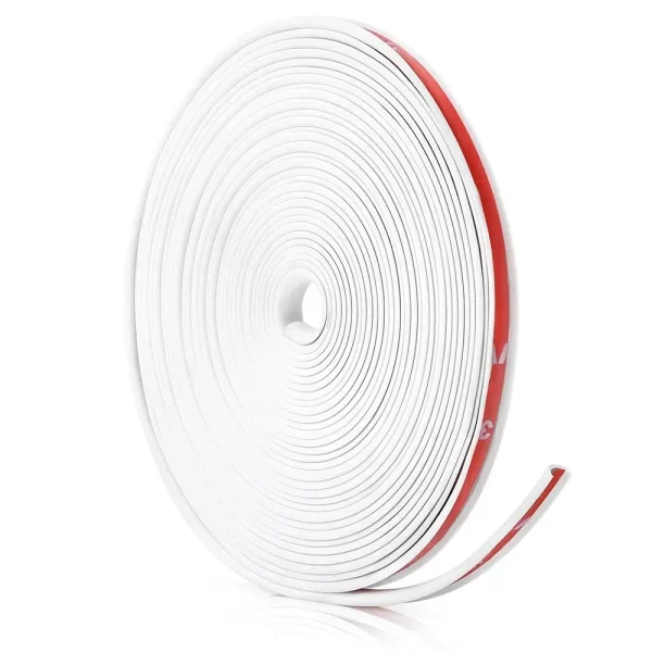 Inele de protectie si decor jante, adezive, din plastic flexibil - ALB