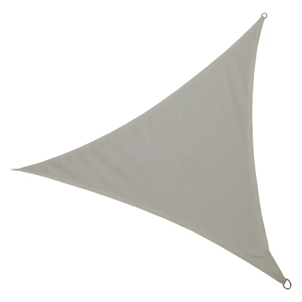 Umbrar de gradina triunghiular, impermeabil, culoare Gri, dimensiune 3 x 3 x 3 m