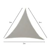 Umbrar de gradina triunghiular, impermeabil, culoare Gri, dimensiune 3 x 3 x 3 m