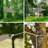 Umbrar de gradina triunghiular, impermeabil, culoare Gri, dimensiune 3 x 3 x 3 m
