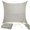 Umbrar de gradina dreptiunghiular, impermeabil, culoare Gri, dimensiune 4 x 3 m
