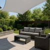 Umbrar de gradina dreptiunghiular, impermeabil, culoare Gri, dimensiune 4 x 3 m