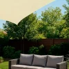 Umbrar de gradina triunghiular, impermeabil, culoare Bej, dimensiune 4 x 4 x 4 m