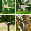 Umbrar de gradina triunghiular, impermeabil, culoare Bej, dimensiune 4 x 4 x 4 m