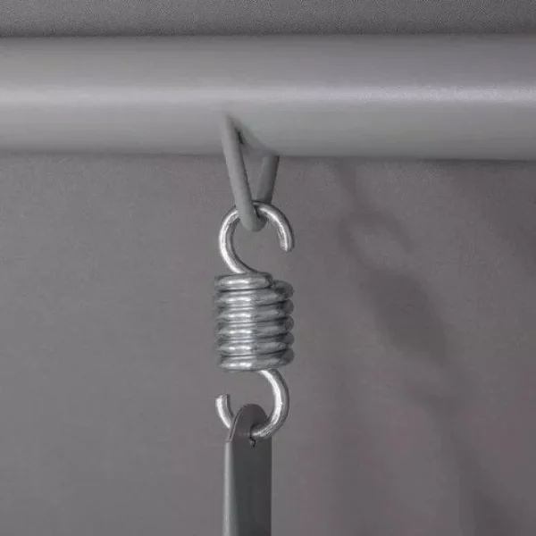 Balansoar gradina, Springos, Venezia, 3 locuri, gri, 190x125x163 cm, functie pat, max 280 kg