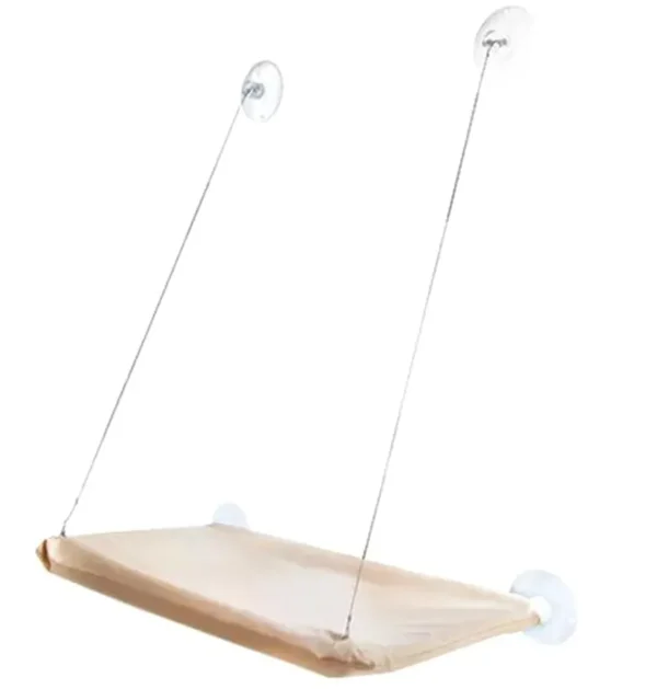 Hamac Elegant pentru pisica cu montaj pe geam, 55 x 32 cm