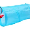 Jucarie pentru pisica de tip Tunel, lungime 50 cm, culoare albastru
