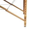 Masa de masaj pliabila, 2 zone, cadru lemn, spuma 5cm, inaltime 55-76cm, piele ecologica, dimensiuni 60x213cm, culoare Burgundy