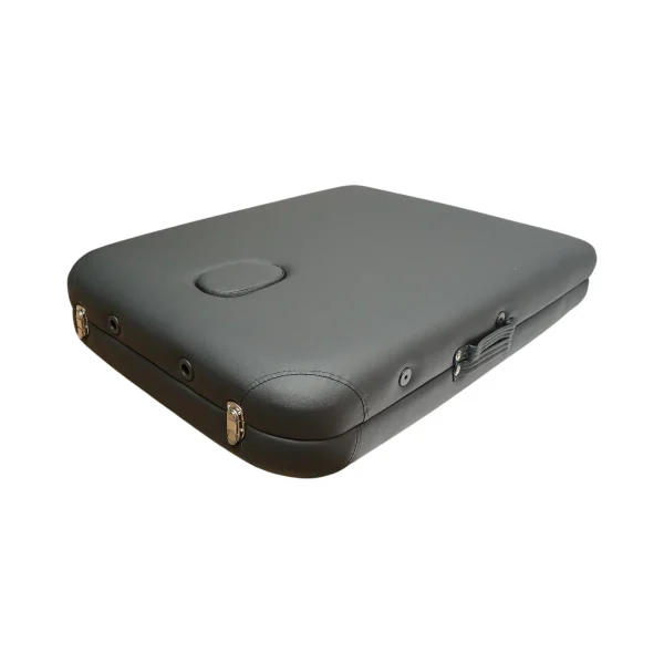 Masa de masaj pliabila, 2 zone, cadru lemn, spuma 5cm, inaltime 55-76cm, piele ecologica, dimensiuni 60x213cm, culoare Burgundy