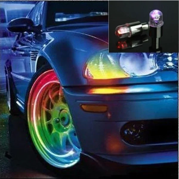 Set 2 buc. Capace Valva cu LED RGB, senzor de lumina si miscare