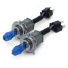 Set 2 becuri halogen H4 - P43 "HOD HI-POWER", putere 90/100W, lumina alba 5000K, 12V, imitatie xenon, cu mufe ceramice