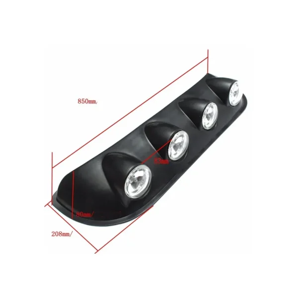 Ansamblu format din 4 proiectoare cu Led si Angel Eyes, montaj pe plafon sau capota, alimentare 12V, lungime 85cm, destinat vehiculelor Off-Road