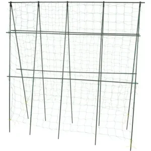 Ansamblu suport araci cu plasa pentru crestere castraveti, fasole, mazare, 180x180x1.1 cm, Strend Pro
