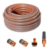 Furtun de gradina, 6 straturi, antirasucire, 1/2", 20 m, cuple, adaptor, duza stropit, Richmann Exclusive