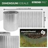 Bordura gazon din metal, argintiu, 6 m x 150 mm, Strend Pro