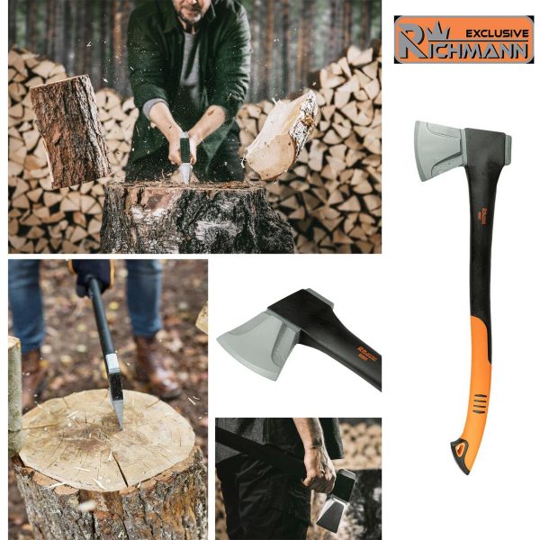 Topor pentru despicat, coada fibra, 1.6 kg, profesional, Richmann Exclusive