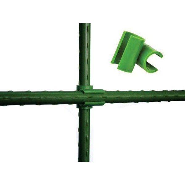 Conector plastic tip T pentru araci de 16 mm, set 12 buc, verde