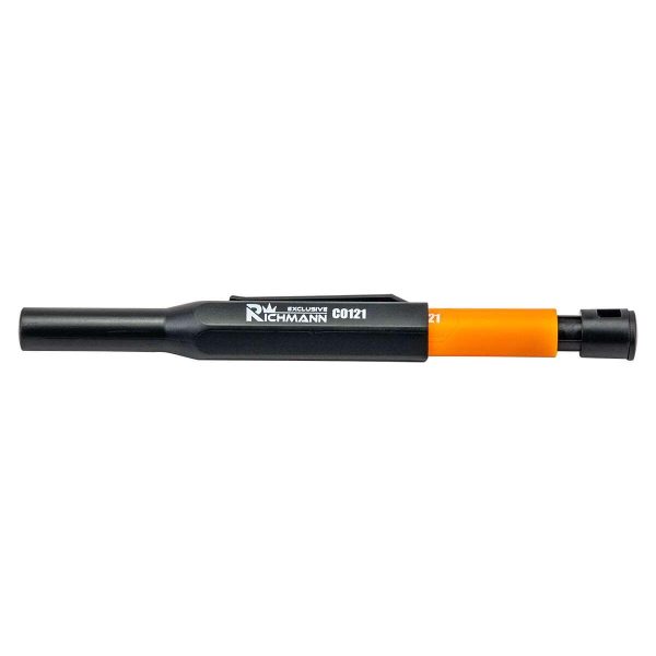 Creion tamplar, mecanic, HB, 150 mm, cu ascutitoare si 6 mine de rezerva, Richmann Exclusive
