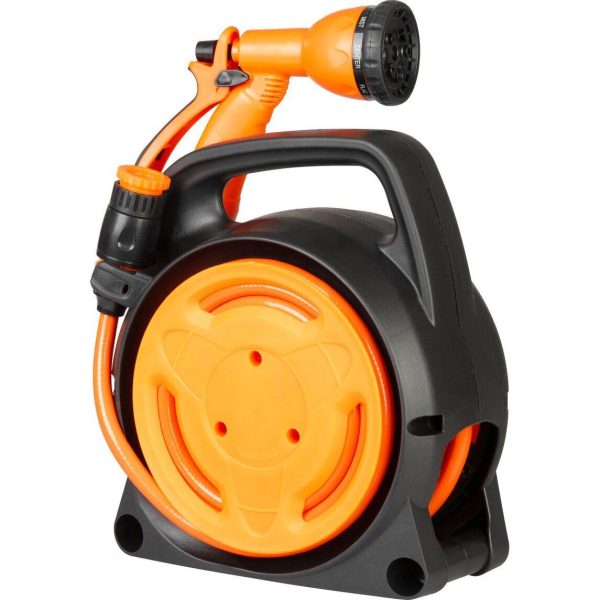 Furtun cu tambur/rola pentru gradina, pistol de stropit, accesorii, 5/16", 10 m, Strend Pro