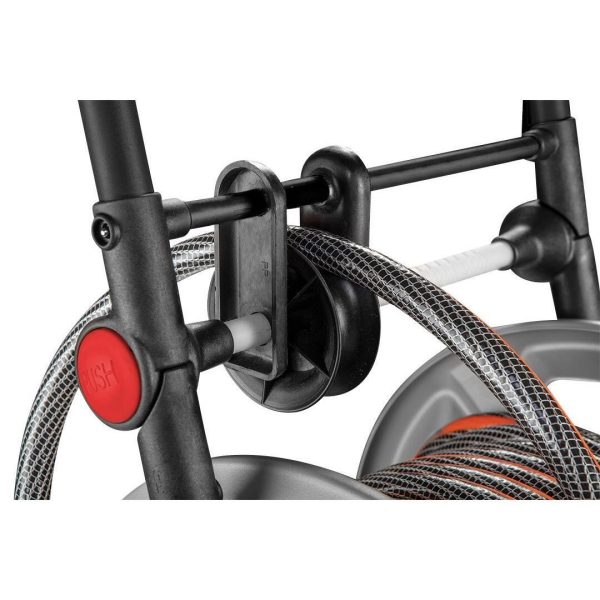 Furtun de gradina, NEO, cu pistol de stropit, carucior cu tambur, accesorii, 6 straturi, 1/2", 50 m