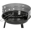 Gratar gradina cu carbuni, grill rotund, 33.5 cm, 38x38x55 cm, Fabio