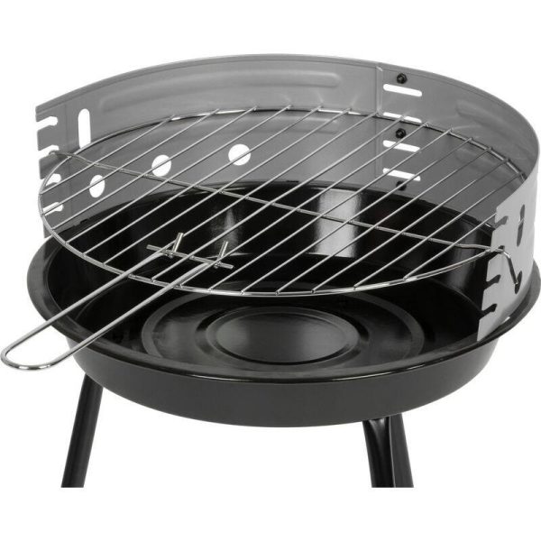 Gratar gradina cu carbuni, grill rotund, 33.5 cm, 38x38x55 cm, Fabio