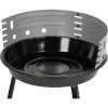 Gratar gradina cu carbuni, grill rotund, 33.5 cm, 38x38x55 cm, Fabio