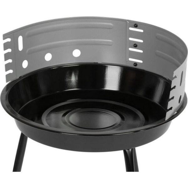 Gratar gradina cu carbuni, grill rotund, 33.5 cm, 38x38x55 cm, Fabio