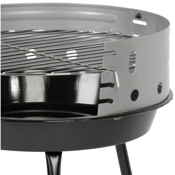 Gratar gradina cu carbuni, grill rotund, 33.5 cm, 38x38x55 cm, Fabio