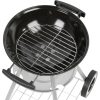 Gratar gradina cu carbuni, grill rotund, cu roti, capac, rafturi, 34.5 cm, 36x46.5x71 cm, Pluto