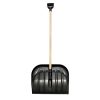 Lopata pentru zapada cu coada de lemn, protectie metalica, 45x39 cm