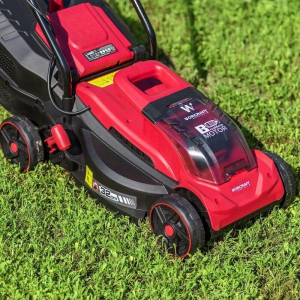 Masina de tuns iarba, gazon, electrica, motor fara perii, 20V Li-ion (acumulator neinclus), 32 cm, Worcraft