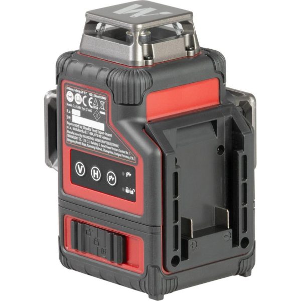 Nivela laser, verde, 360°, 3x3D, 20V Li-ion (acumulator neinclus), cu suport magnetic, geanta, ochelari, placa tinta, 50 m, Worcraft