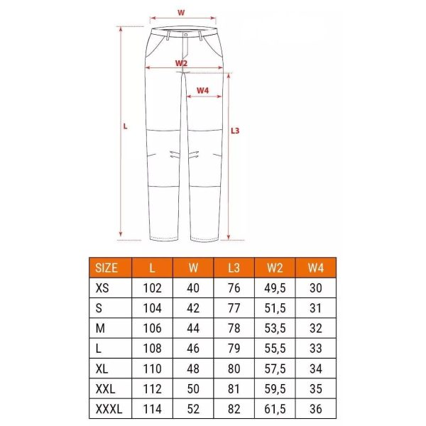 Pantaloni de lucru, bumbac si poliester, model Mix&Match, maro, marimea M/50, NEO