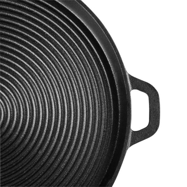 Placa gratar de fonta, rotunda, 34x3 cm, Magic Home