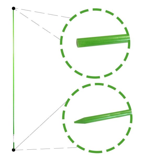 Set 10 suporti/araci pentru plante, legume, fibra de sticla, 210x0.95 cm, Artool
